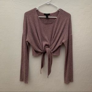 Forever 21 Purple Wrap Sweater